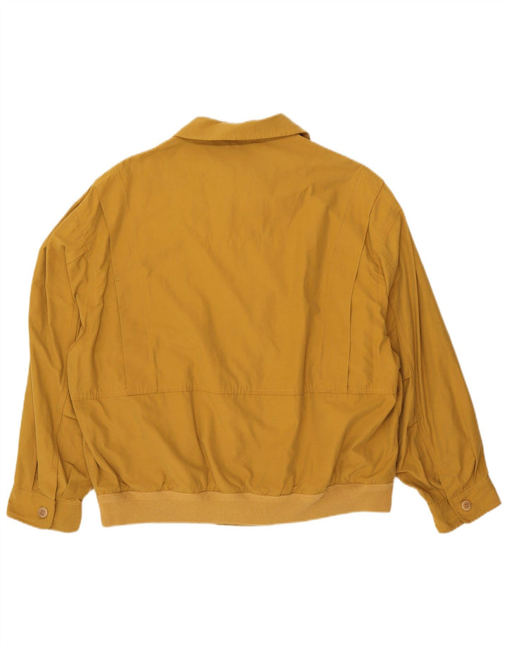 VINTAGE Ανδρικό Loose Fit Bomber Jacket UK 38 Medium Yellow