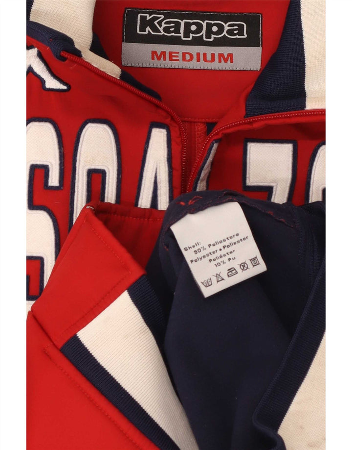 Ανδρική φόρμα γραφικής φόρμας Kappa Top Jacket μεσαίου κόκκινου χρώματος πολυεστέρας