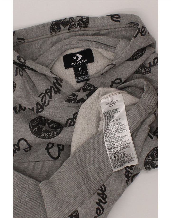 Converse Boys Chuck Taylor Graphic Hoodie Jumper 10-11 ετών Medium Grey
