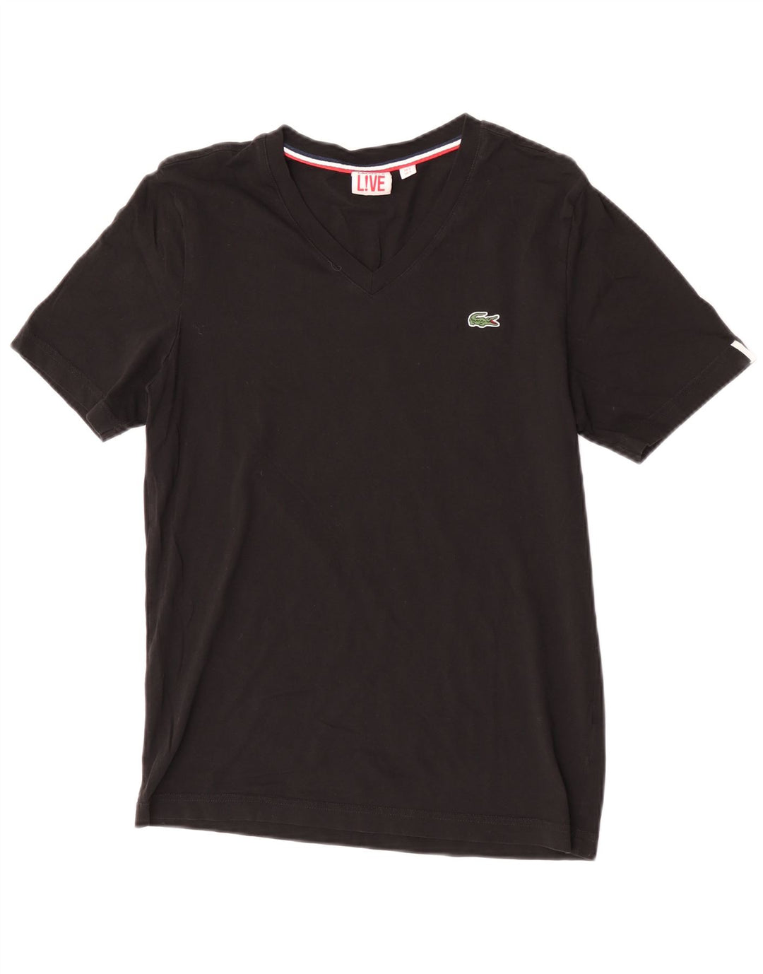 Ανδρικό T-Shirt Lacoste Top Size 3 Small μαύρο βαμβακερό