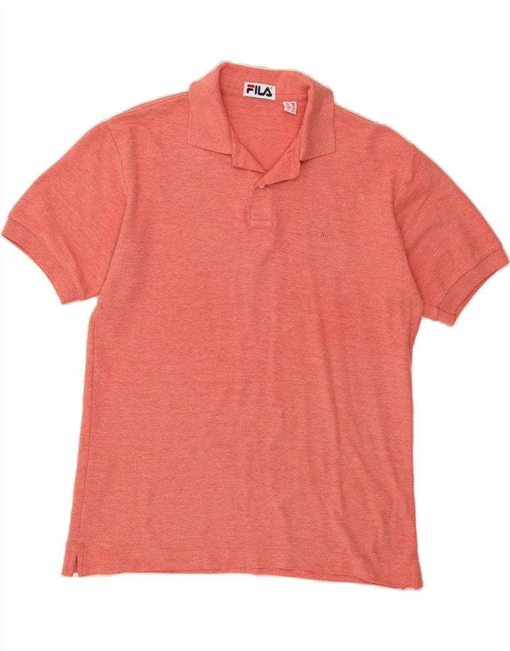 FILA Mens Polo Shirt IT 50 Medium Red Cotton Vintage Fila and Second-Hand Fila from Messina Hembry 