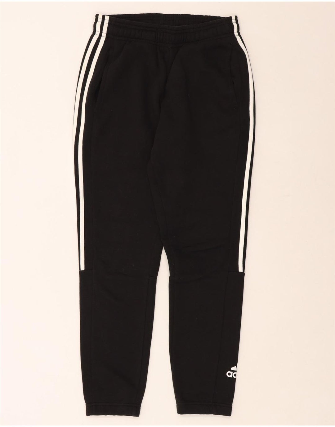 Ανδρική φόρμα ADIDAS Παντελόνι Joggers Μικρό μαύρο βαμβακερό