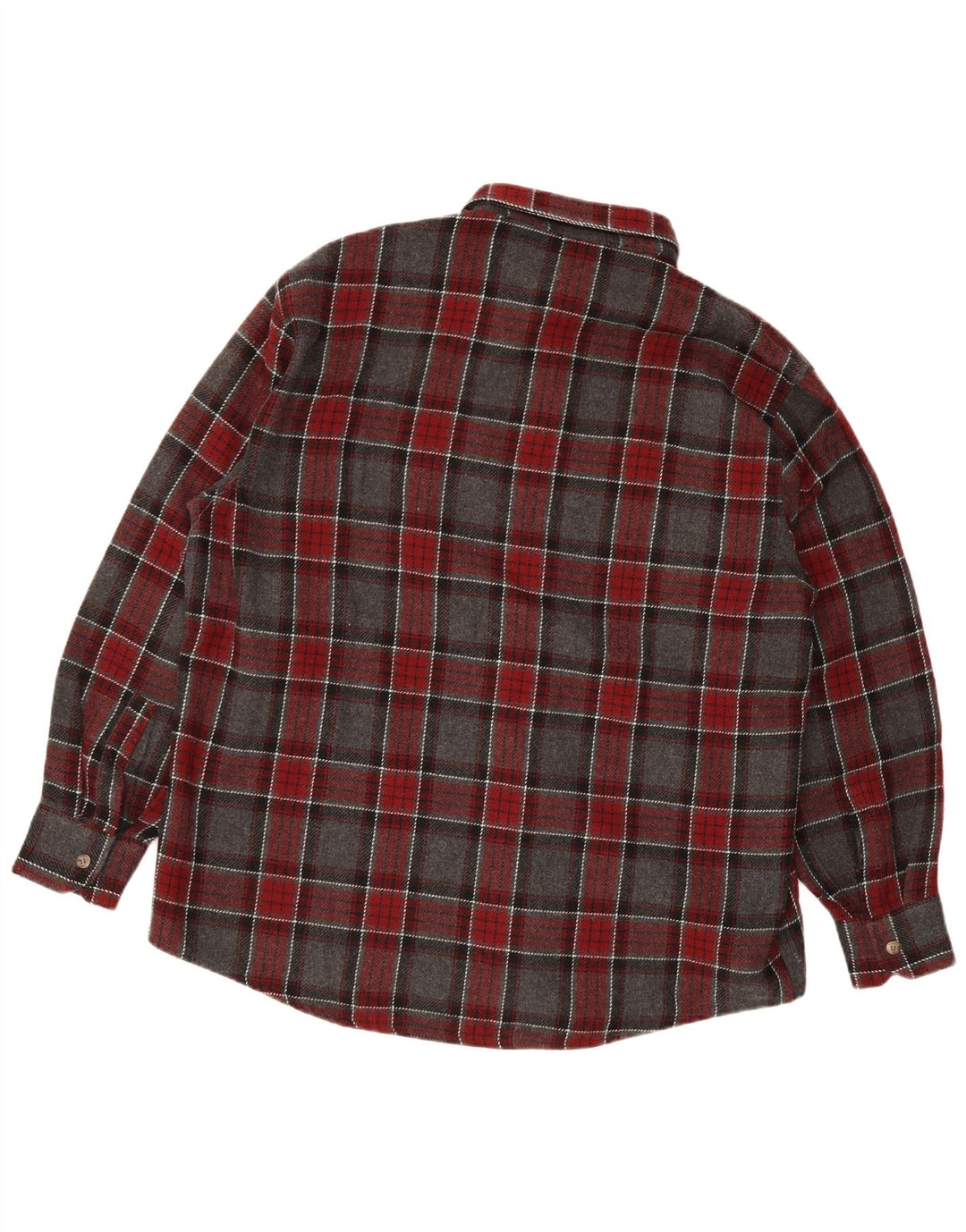 Ανδρικό πουκάμισο European Project Flannel 2XL Grey Check Acrylic