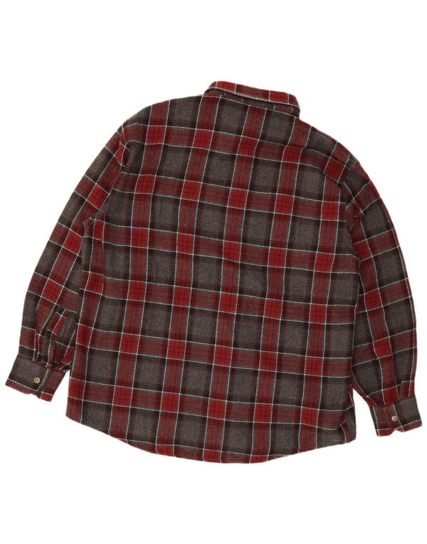 Ανδρικό πουκάμισο European Project Flannel 2XL Grey Check Acrylic
