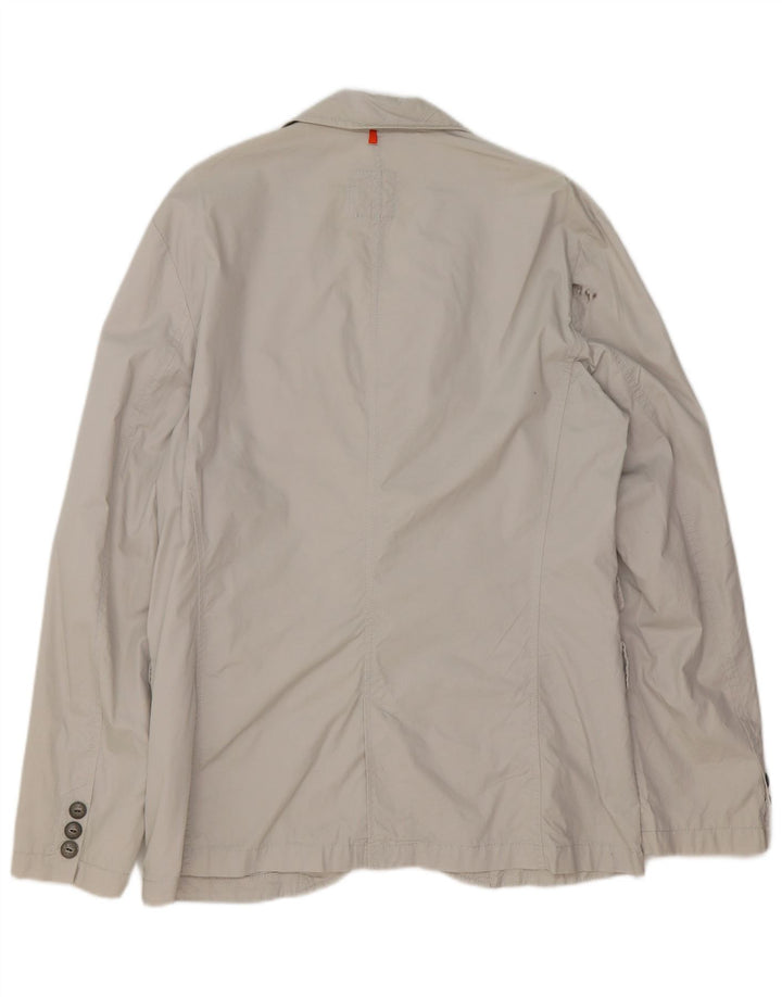 Ανδρικό σακάκι σακάκι Hugo Boss 2 κουμπιών UK 52 XL Γκρι βαμβακερό