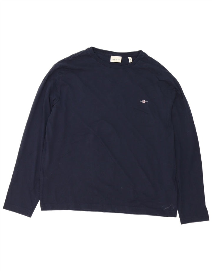 Ανδρικό τοπ Gant Μακρυμάνικο XL Navy Blue Cotton