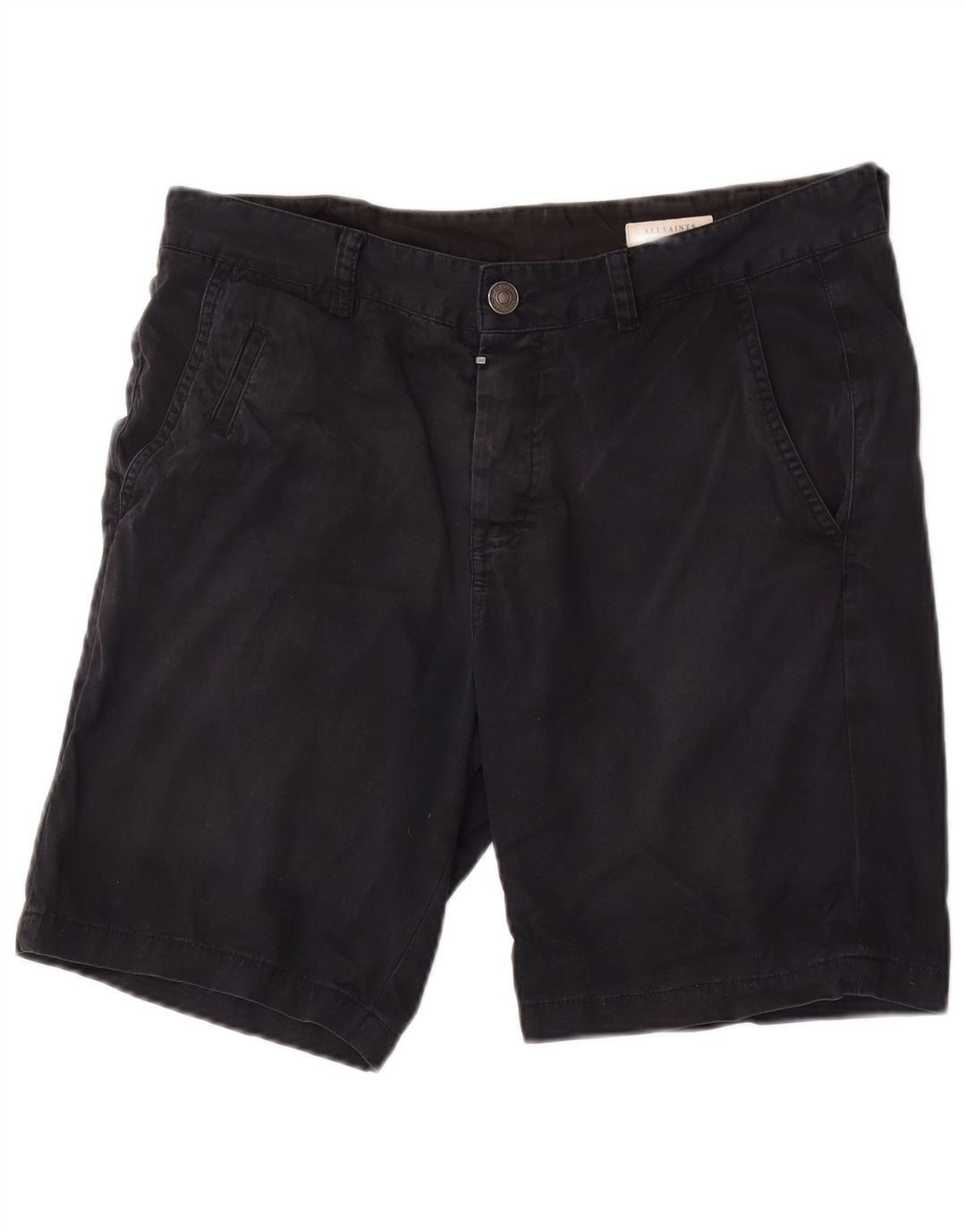 Ανδρικό σορτς Chino All Saints W32 μεσαίο μαύρο βαμβακερό