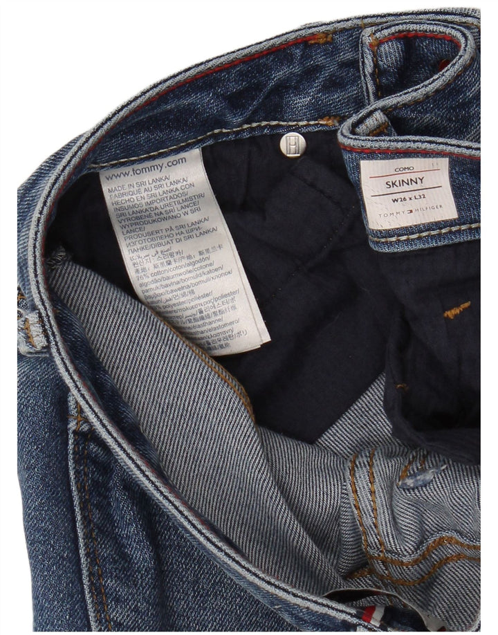 TOMMY HILFIGER Γυναικείο Como Skinny Jeans W26 L32 Μπλε βαμβακερό