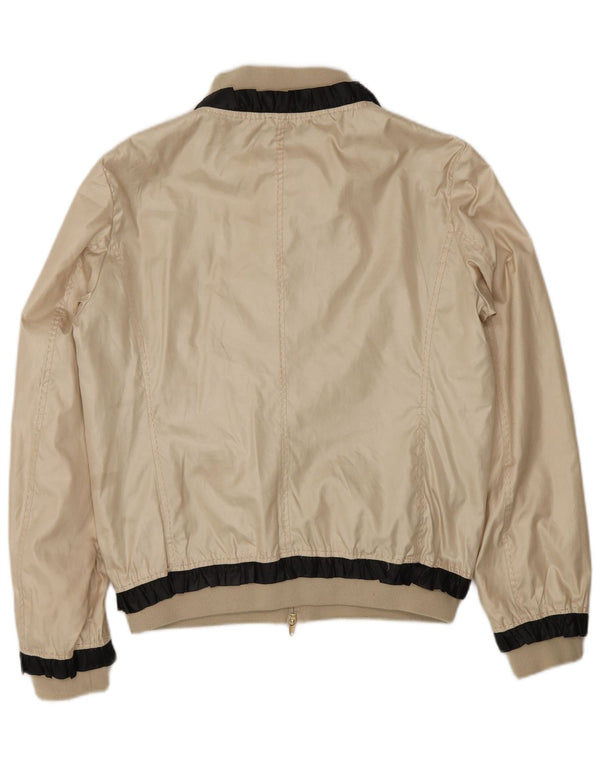 Moschino Γυναικείο Bomber Jacket UK 14 Large Gold Colourblock Polyester