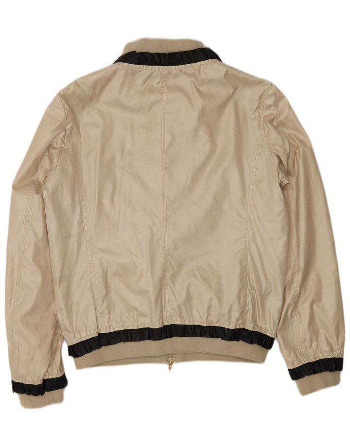 Moschino Γυναικείο Bomber Jacket UK 14 Large Gold Colourblock Polyester