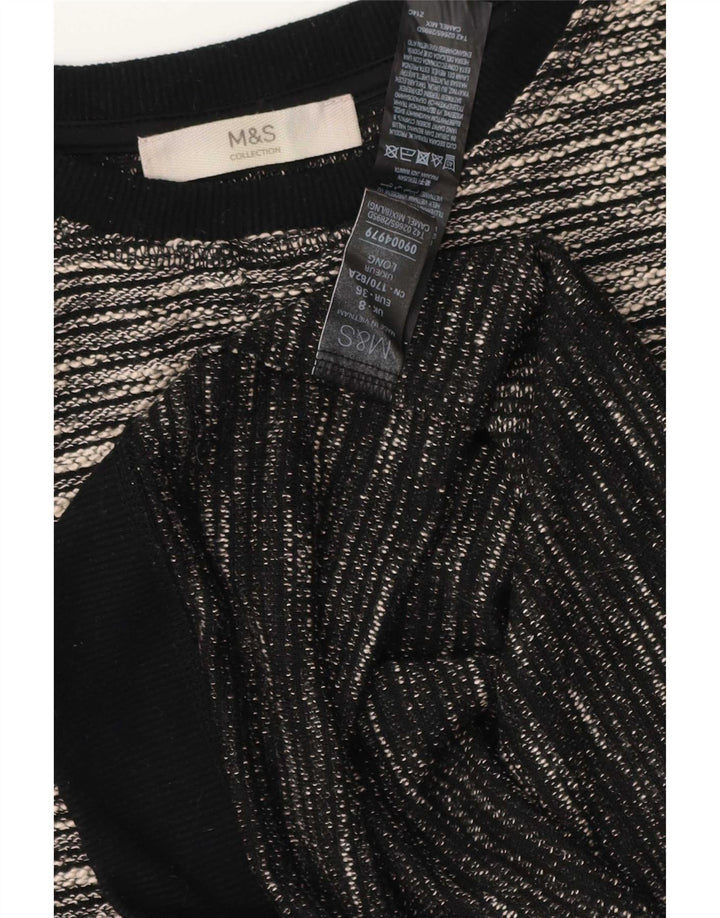 Γυναικείο φόρεμα με θήκη Marks & Spencer UK 8 Small Beige Flecked Polyester