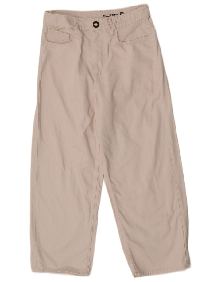 Ανδρικό τζιν Volcom Cropped W30 L25 Λευκό βαμβακερό