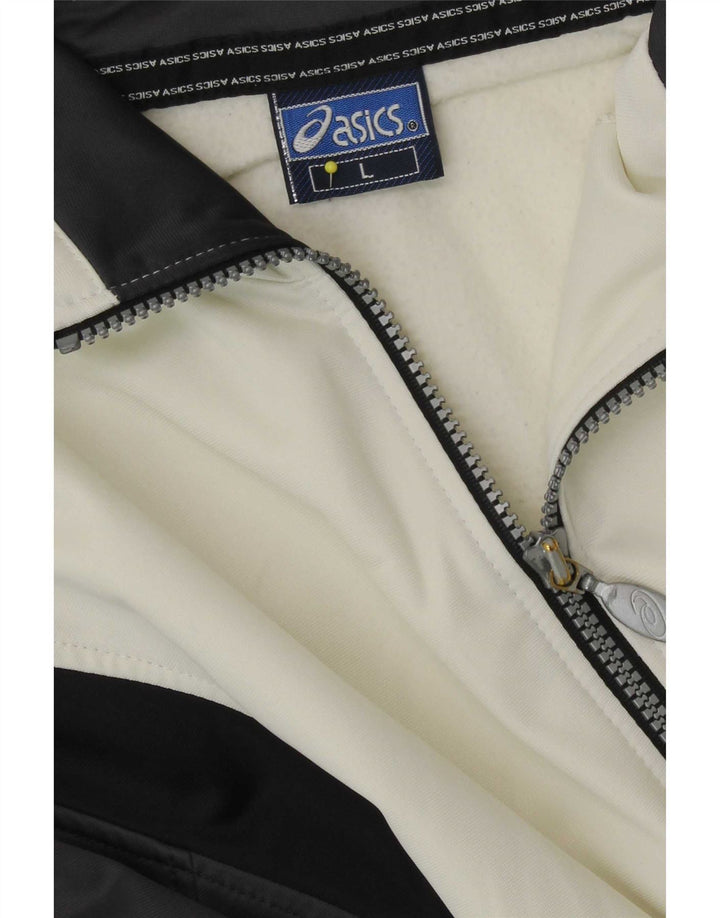 Ανδρική φόρμα Asics Top Jacket Large White Colourblock