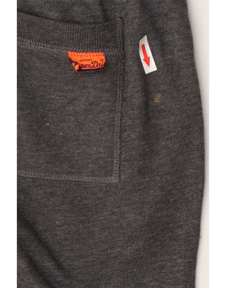 Ανδρικό γραφικό αθλητικό σορτς Superdry μικρό γκρι βαμβακερό