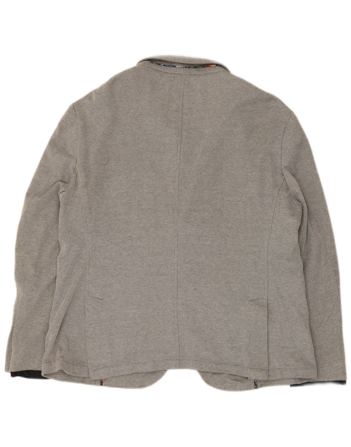 Zara Ανδρικό μπουφάν σακάκι με 2 κουμπιά EU 56 XL Γκρι Πολυεστέρας