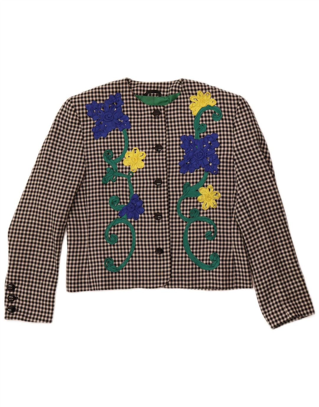 PORTARA Γυναικείο σακάκι σακάκι με 5 κουμπιά με μαύρο χρώμα, EU 38, μέτριο μαύρο