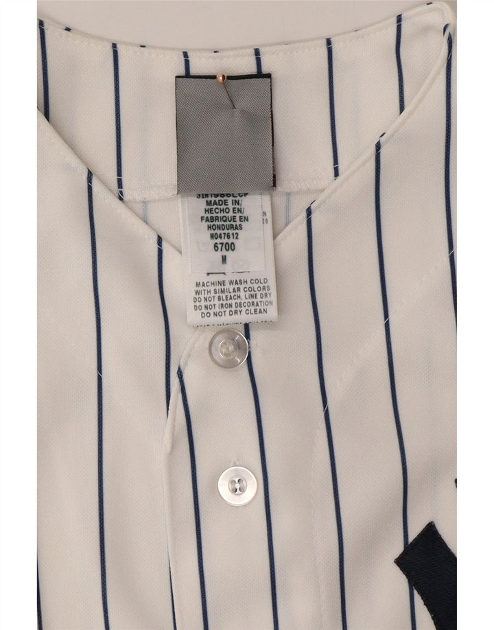 MAJESTIC Ανδρικά New York Yankees Graphic Jersey Top Medium White Pinstripe