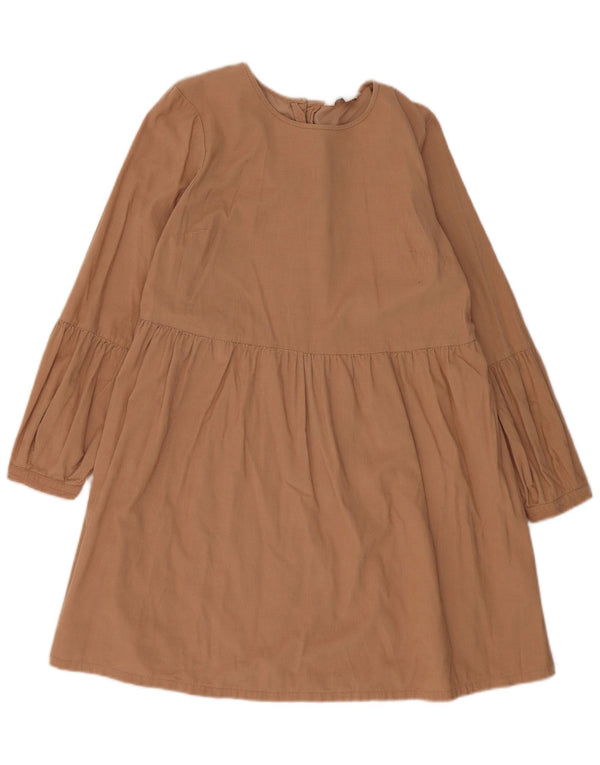 Marks & Spencer Γυναικείο μακρυμάνικο κοτλέ φόρεμα A-Line UK 14 Large Beige
