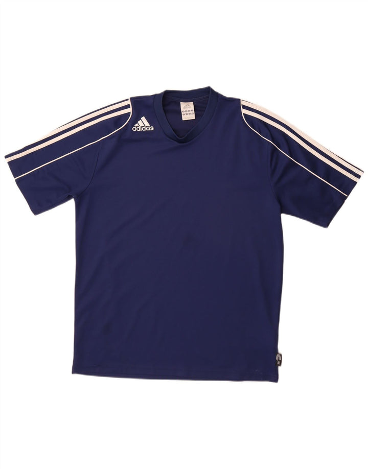 Ανδρικό T-Shirt Climalite Adidas Top Medium Navy Blue Polyester