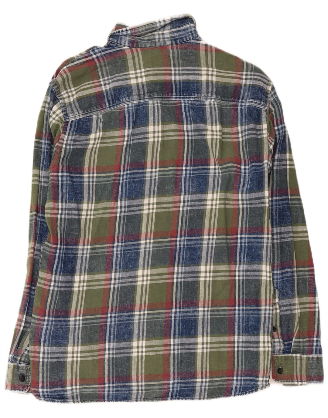 Ανδρικό φανελένιο πουκάμισο Jack & Jones, βαμβακερό μεσαίο πράσινο