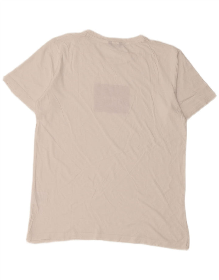 Ανδρικό γραφικό T-Shirt Carrera Top από μεσαίο λευκό βαμβακερό