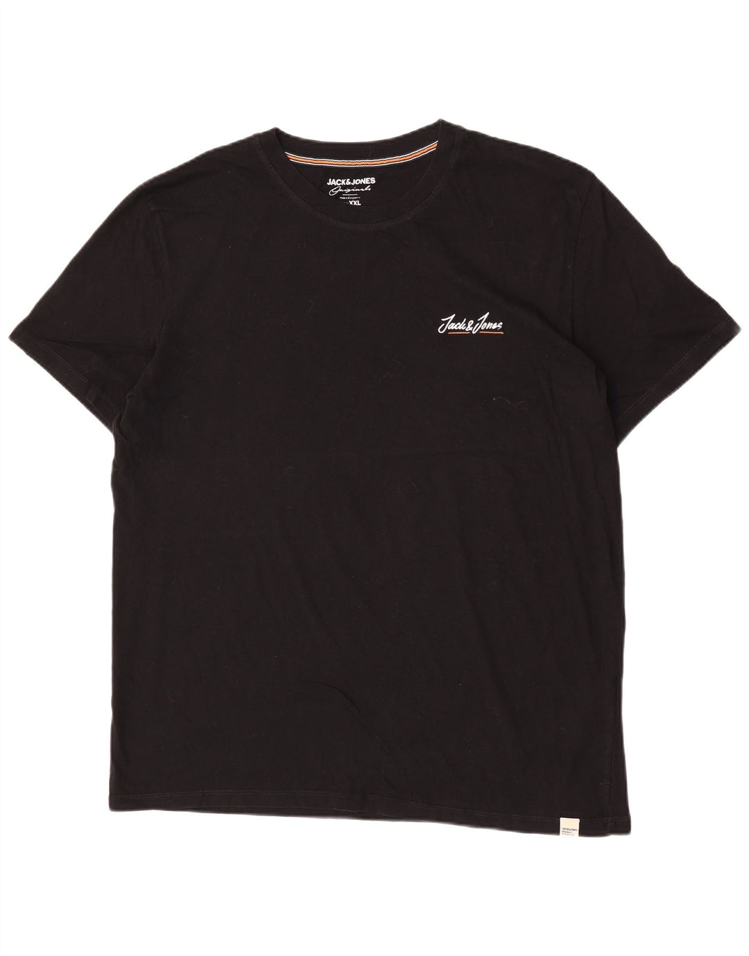 Jack & Jones Ανδρικό T-Shirt Top 2XL μαύρο βαμβακερό