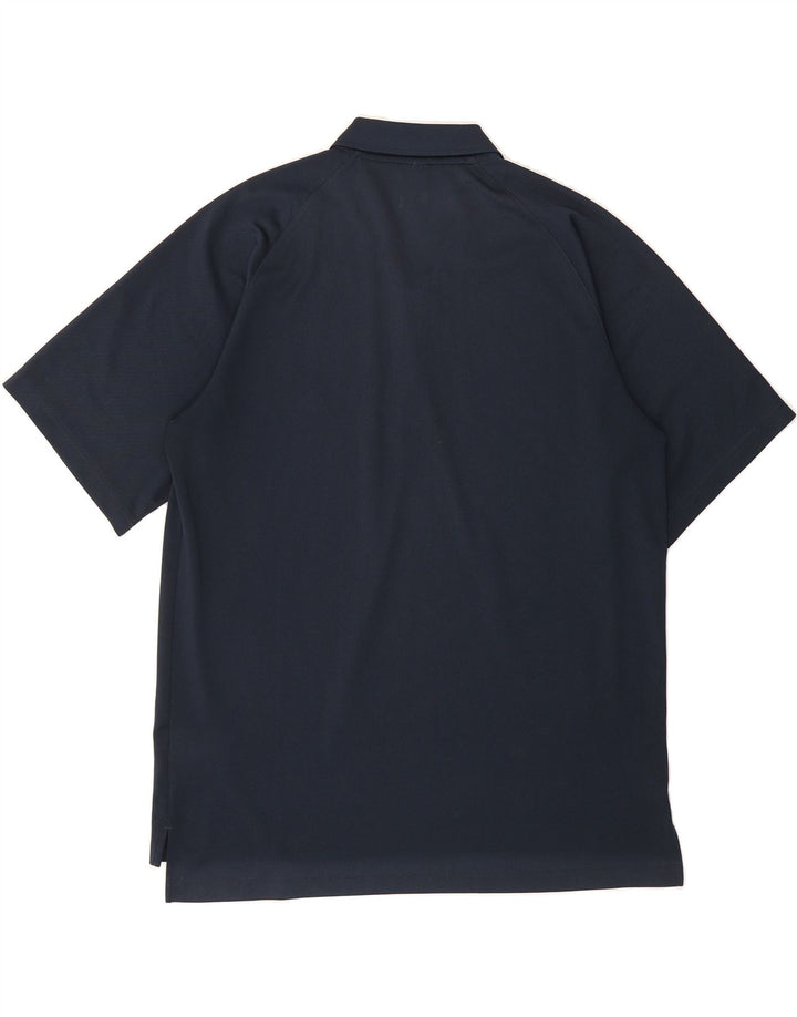 ADIDAS Mens Polo Shirt Large Navy Blue Polyester Vintage Adidas and Second-Hand Adidas from Messina Hembry 