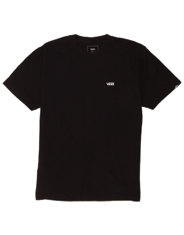 Vans Boys Classic Fit T-Shirt Top 10-11 ετών Μεσαίο μαύρο βαμβακερό