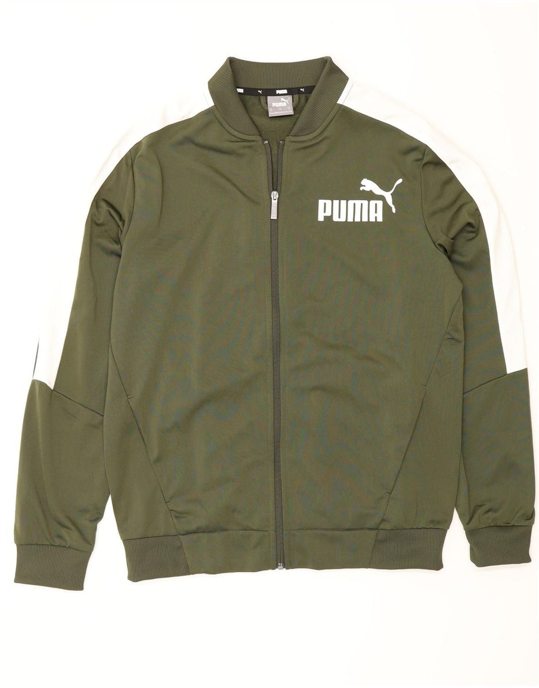 Ανδρική αθλητική φόρμα γραφικών Puma Top Jacket Μεσαίου πράσινου χρώματος πολυεστέρας