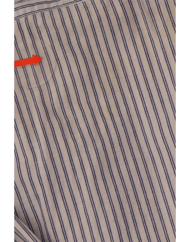 Pull & Bear Ανδρικό πουκάμισο Small Blue Pinstripe Cotton