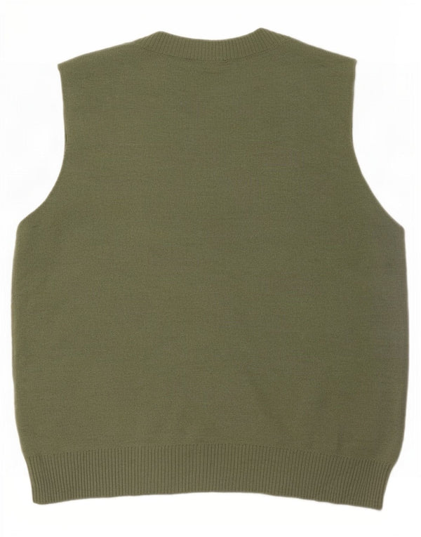Oasis Womens Vest Tank Top UK 16 Large Green Acrylic