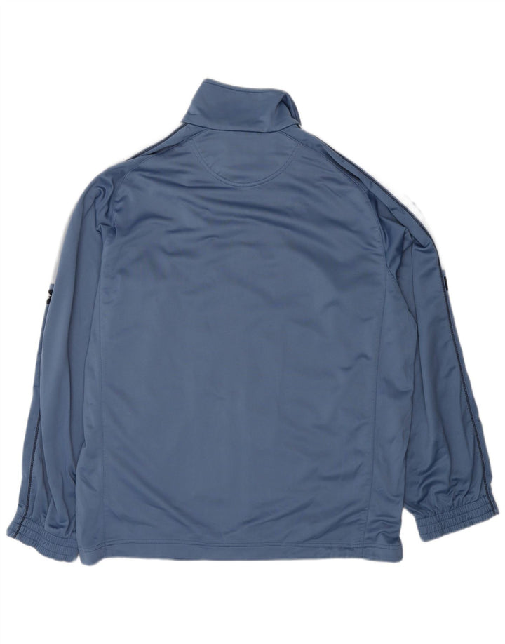 LOTTO Mens Tracksuit Top Jacket XL Blue Colourblock Polyester
