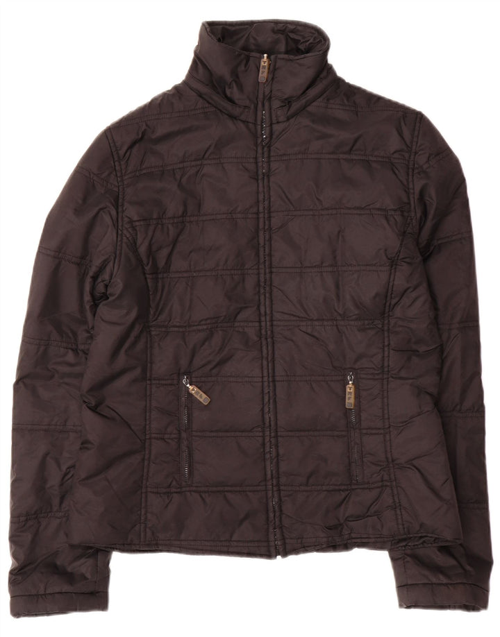 Zara Γυναικείο μπουφάν UK 16 Large Black Nylon