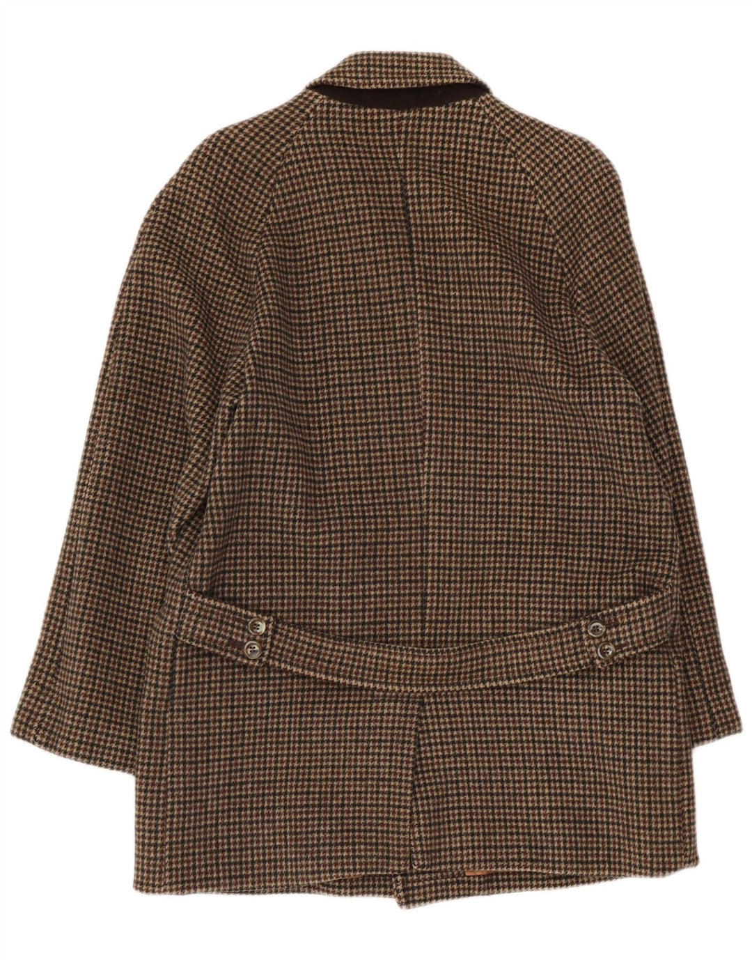 Vintage Ανδρικό Πανωφόρι UK 36 Small Brown Houndstooth