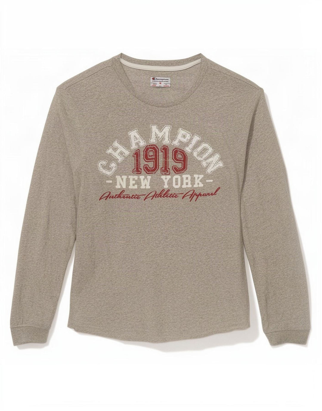 Champion Boys Graphic T-shirt Top 9-10 Years Medium Grey Flecked