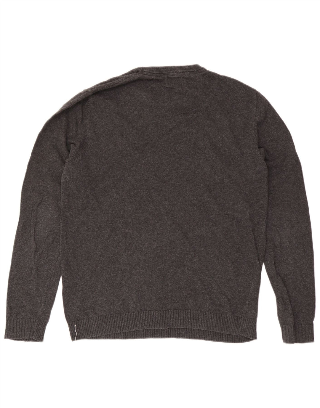 Jack & Jones Ανδρικό πουλόβερ με λαιμόκοψη μεσαίου γκρι βαμβακερό
