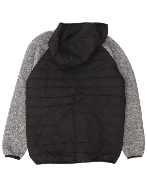 Jack & Jones Boys Hooded Jacket 11-12 Years Black Colourblock