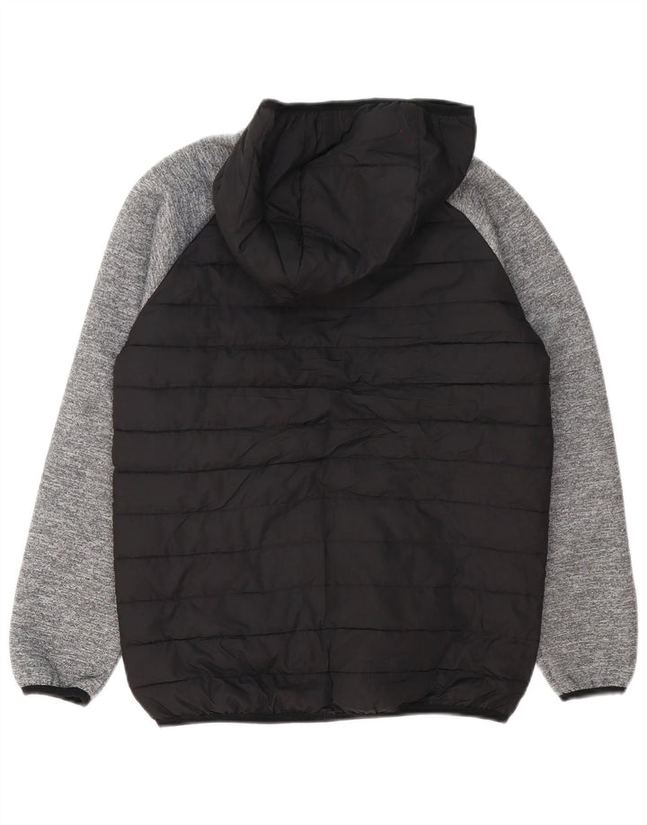 Jack & Jones Boys Hooded Jacket 11-12 Years Black Colourblock