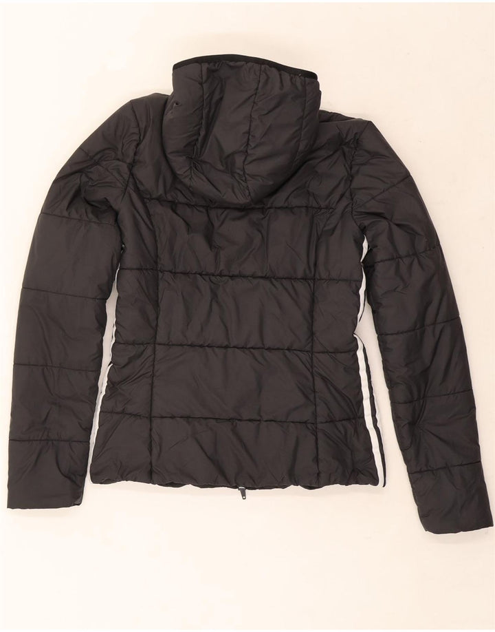 Γυναικείο μπουφάν με κουκούλα Adidas UK 8 Small Black Polyester