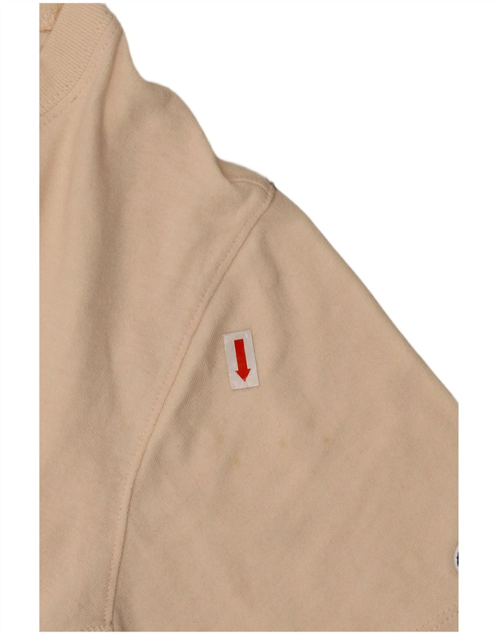 Champion Γυναικείο T-Shirt Top UK 16 Large Beige βαμβακερό