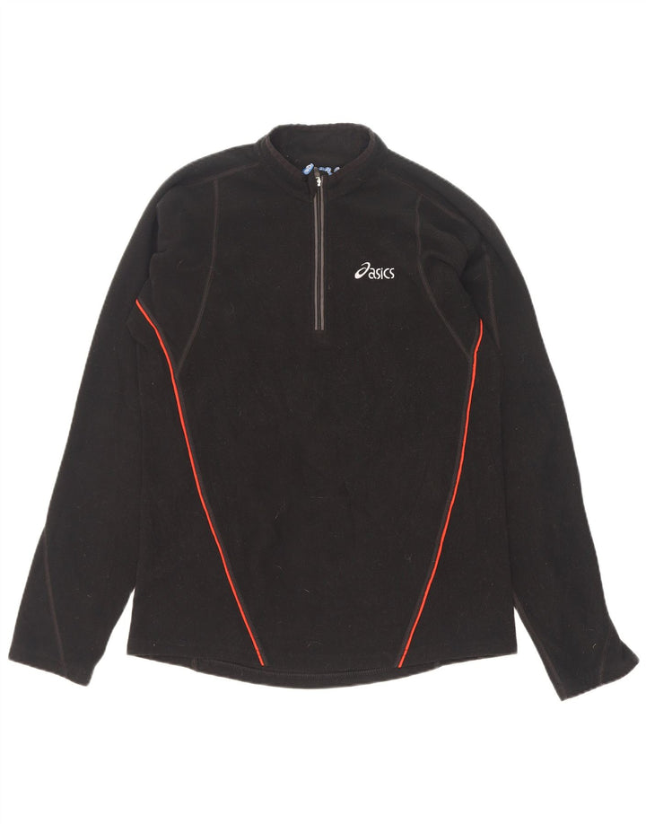 Asics Ανδρικό φερμουάρ Fleece Jumper Μικρός Μαύρος Πολυεστέρας