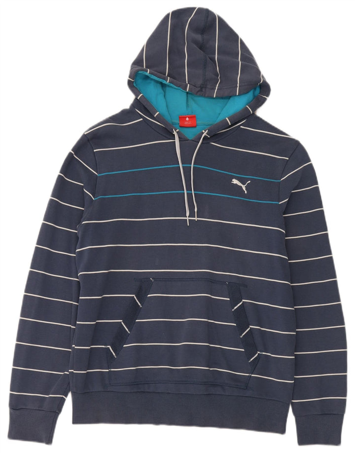 Puma Ανδρικό Hoodie Jumper Large Navy Blue ριγέ