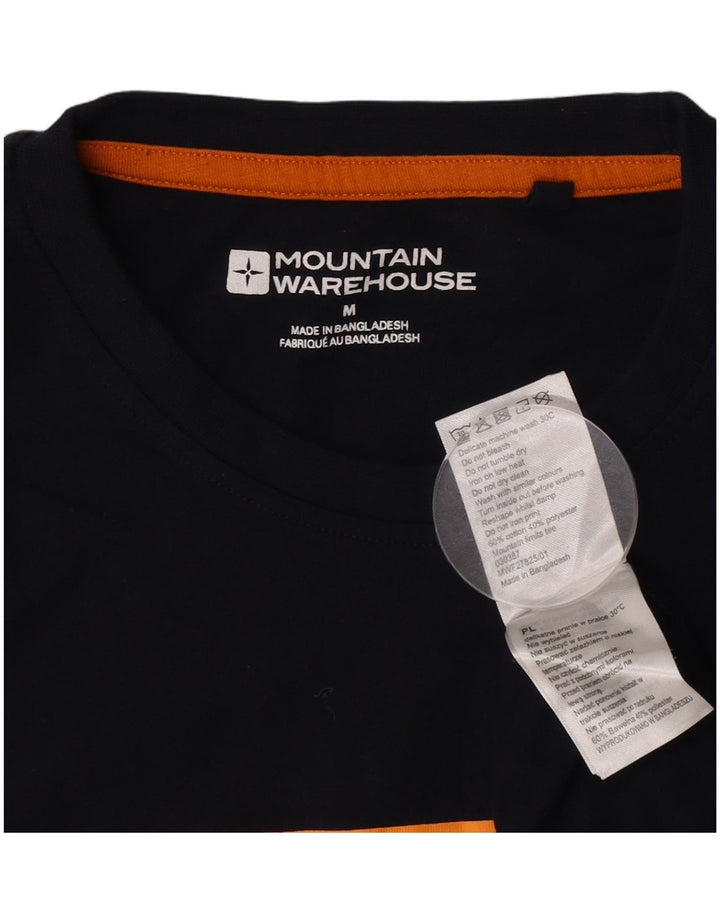 Ανδρικό γραφικό T-Shirt Mountain Warehouse Top Medium Navy Blue Cotton