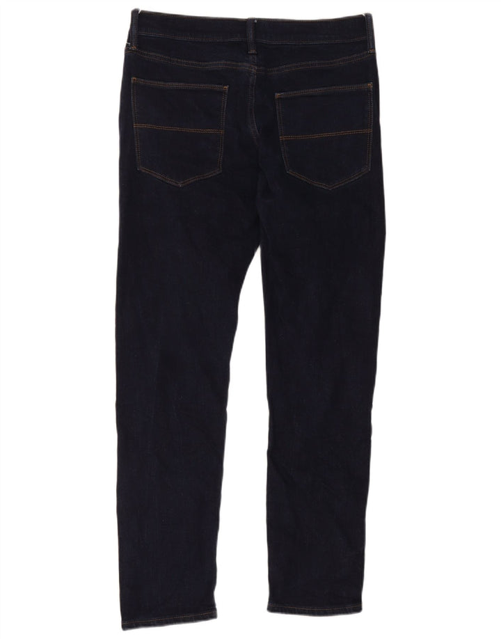 Marks & Spencer Ανδρικό Slim Jeans W30 L31 Navy Blue Cotton