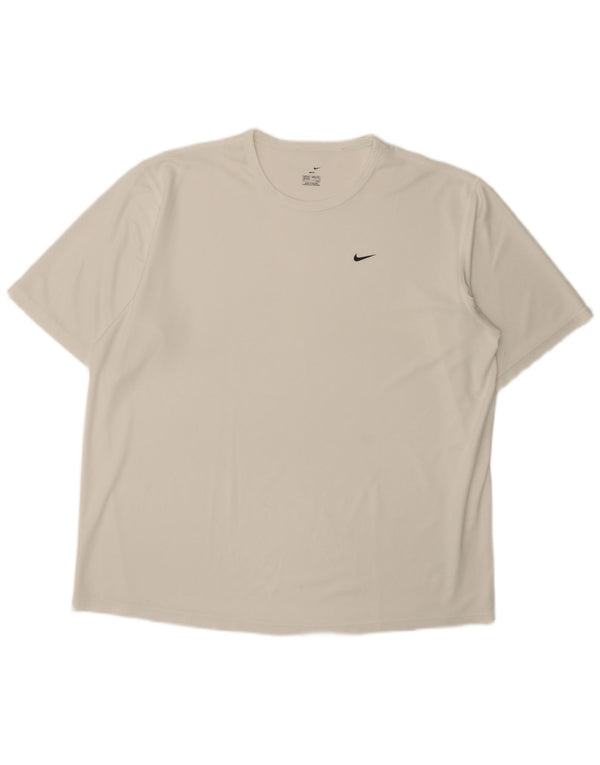 Ανδρικό T-shirt Nike Dri Fit Top 2XL Λευκό
