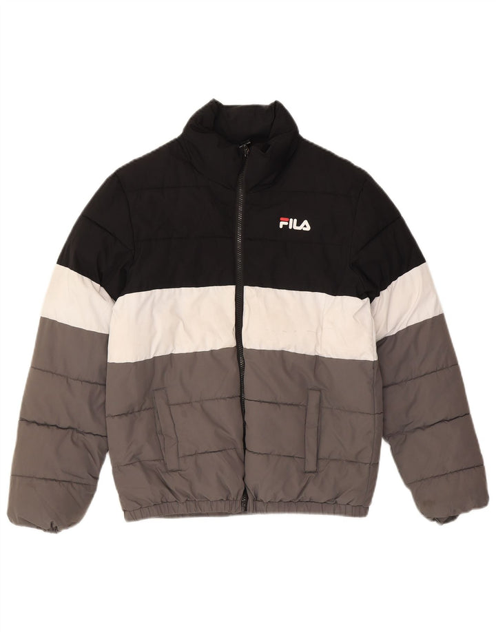 FILA Boys Graphic Padded Jacket 11-12 Years Multicoloured Colourblock