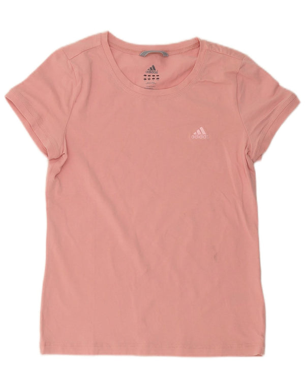 Adidas Γυναικείο T-Shirt Top UK 14 Medium Pink Βαμβακερό