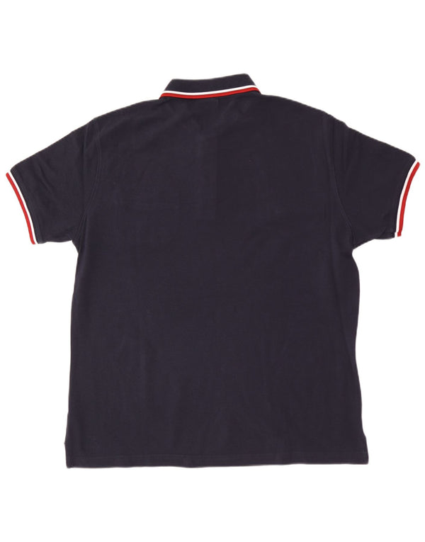 Ανδρικό μπλουζάκι πόλο Conte of Florence 2XL Navy Blue Cotton