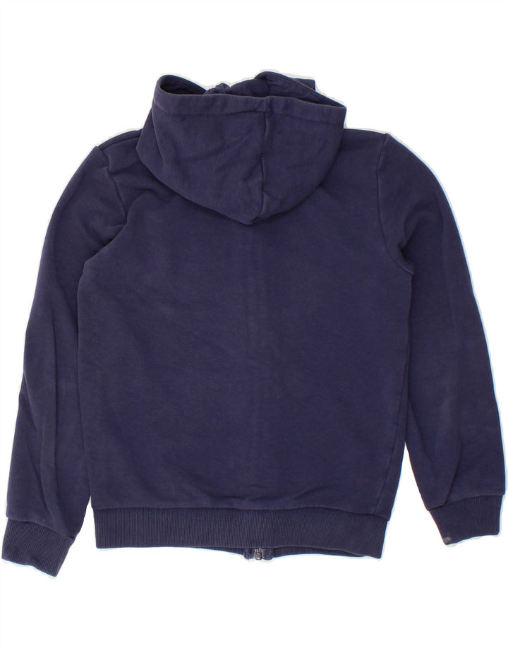 PUMA Boys Graphic Zip Hoodie Sweater 9-10 Years Medium Navy Blue Vintage Puma and Second-Hand Puma from Messina Hembry 