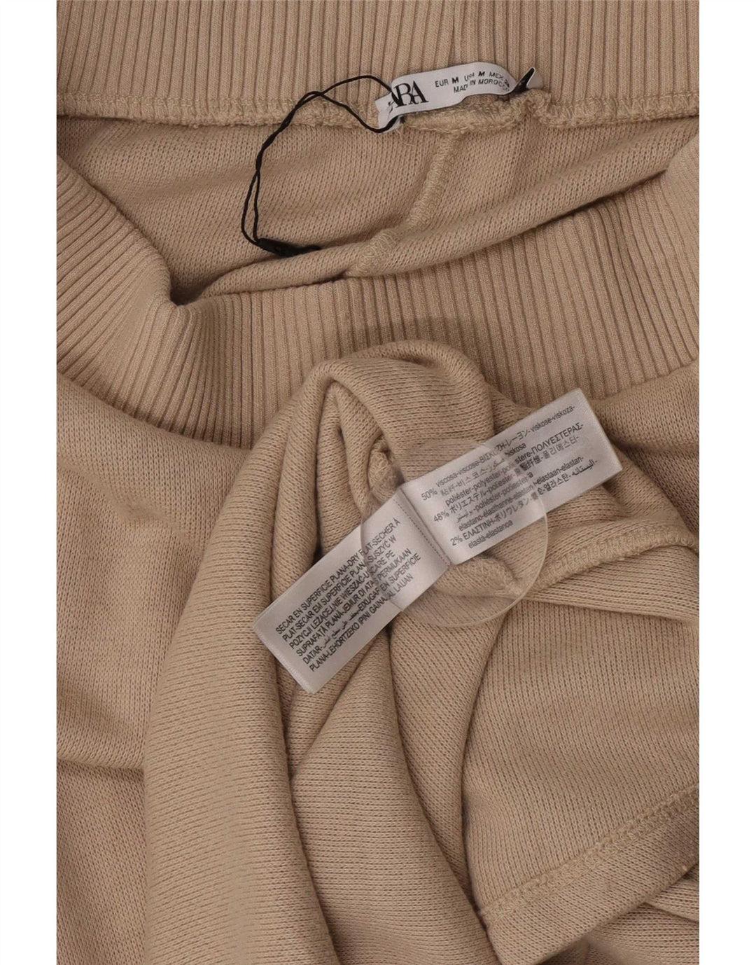 Zara Γυναικεία Midi Φούστα Medium W28 Beige Viscose